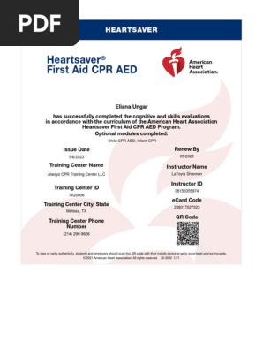 ungar cpr card