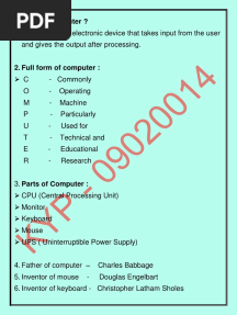 Computer Notes