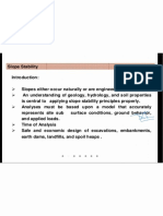 Represents Site Sub Surface Conditions, Ground Ane: Safe and Economic Design of Excavations, Embankments