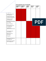 Cronograma de Actividades