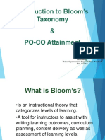 Bloom's Taxanomy