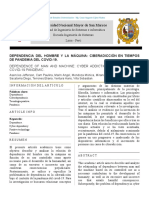 Dependencia Del Hombre y La Máquina Ciberadicción en Tiempos de Pandemia Del Covid-19 (Proyecto)