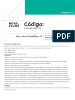Código:: Bono Virtual Royal Films 2D Fecha de Vencimiento 15/01/2024