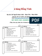 Menu H NG Vinh 2023