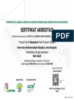 447 Sertifikat Akreditasi Sarjana Manajemen Universitas Muhammadiyah Bengkulu