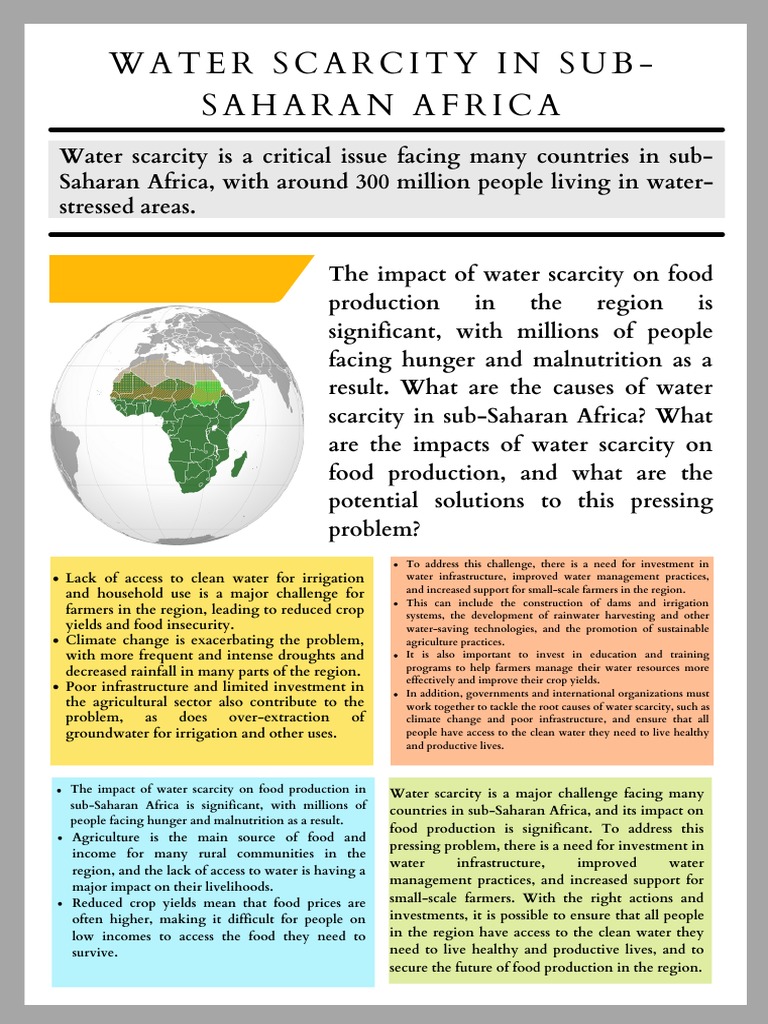 Water Scarcity and Food Security in Africa | PDF | Water Scarcity | Water