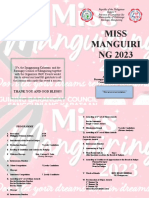 Programme Miss Manguiring 2023