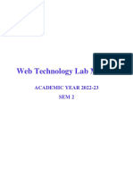 Web Technology Lab Manual