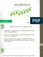 Clase 01 de Estadísticas - Introducción y Tablas de Frecuencia