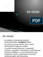 Az Iskolarendszer És Iskola