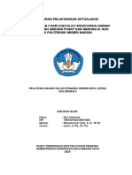 Laporan Pelaksanaan Aktualisasi Penyusunan Form Checklist Monitoring Harian Pengecekan Gedung Pusat Dan Gedung M. Nuh Di Politeknik Negeri Madiun