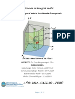 Cálculo II - Aplicación de Integral Doble