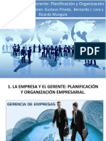 Planificacion Organizacion y Gerente Lider