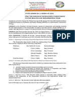 Barangay Luyos EXECUTIVE ORDER 06-SERIES OF 2020 BRGY. LUYOS CREATION OF COVID MASHALL