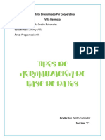 Investigación Normalización de Base de Datos