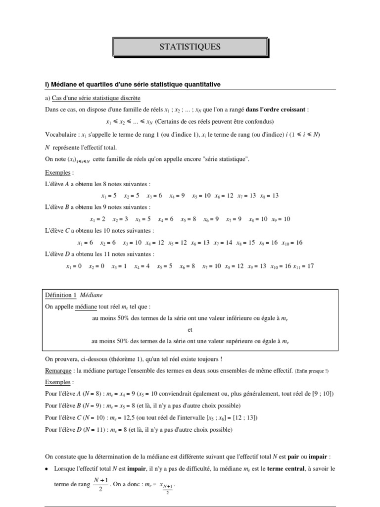 Stat Is Ti Que | PDF