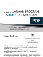 Pelaksanaan SDIDTK Di Lapangan