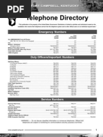 Download 2010 FTCKY Phone Book by Fort Campbell Public Affairs Office SN64836493 doc pdf