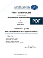 PFE 2020 (La Démarche Qualité Dans Les Coopératives de La Région Souss Massa)