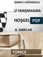 Bilgi Yarışması-8. Sınıf