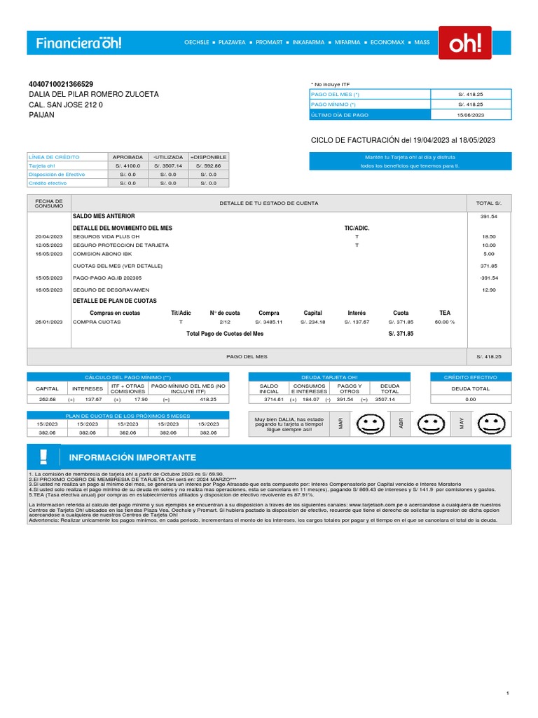 Report Eee CC 452501911959753167 | PDF | Crédito | Finanzas y dinero