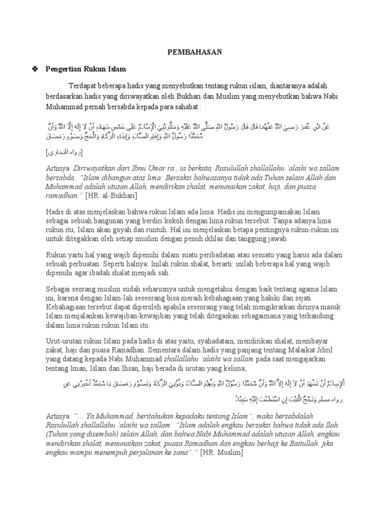 Materi Rukun Islam Pdf