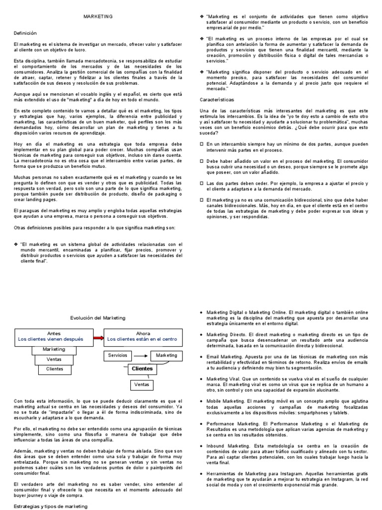 Plan De Marketing Pdf Marketing Innovación