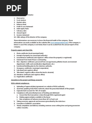 due diligence checklist
