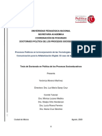 Procesos Polticos en La Incorporacin de Las Tecnologas de Informacin y Comunicacin para La Alfabetizacin Digital. El Caso de La FES Zaragoza