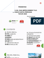 Presentasi PJO CV - MKP 2022