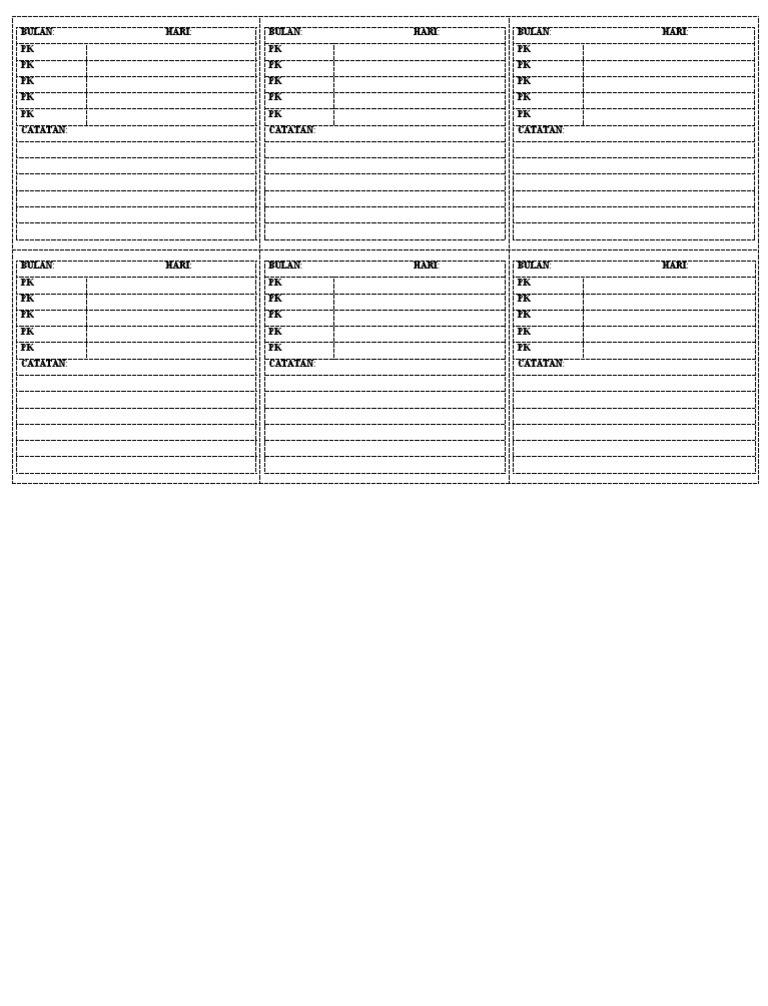 Template Jadwal Kegiatan Pdf