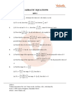 Quadratic Equations - DPP 3