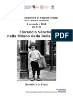 Florencio Sánchez Nella Milano Della Belle Époque - Programma