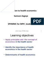 Health Economics 2021