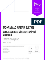 Data Analytics and Visualization Virtual