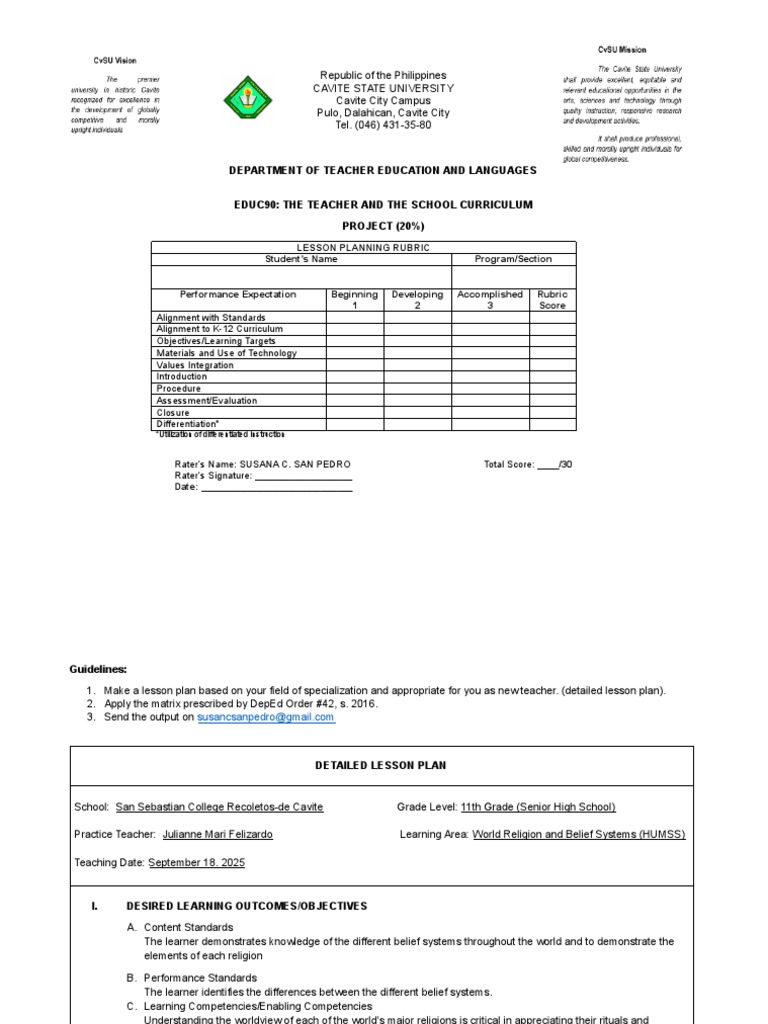 Lesson Plan on World Religions | PDF | Halakha | Prophets And ...
