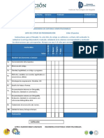 Rúbrica Lista de Cotejo Programación