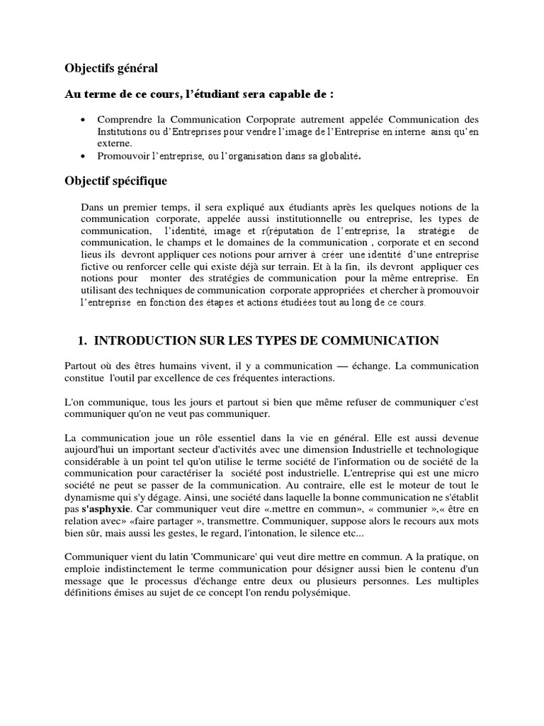 Stratégies de Communication Corporate | PDF | la communication | Marque
