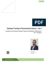 Employee Training in Pharmaceutical Industry - Part 2
