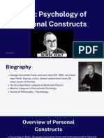 George Kelly Psychology of Personal Constructs