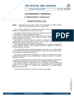 Boe 4.05.2023 Convocatoria Proceso Selectivo 3 Plazas Administrativo Expte 400 - 2023