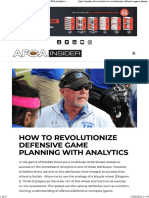 How To Revolutionize Defensive Game Planning With Analytics - AFCA Insider