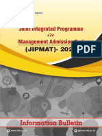 Final Information Bulletin For Jipmat 2023
