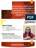 Potensi Pelanggaran Tahapan Mutarlih 15 Feb 2023