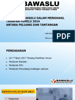 Materi Sosialisasi Pengawasan Tahapan Pemilu Ke Stakeholders