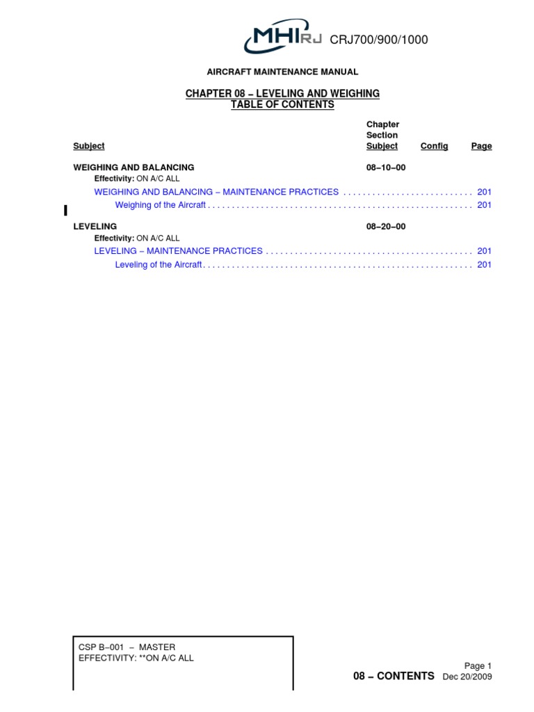 ATA08 | PDF | Weight | Aerospace