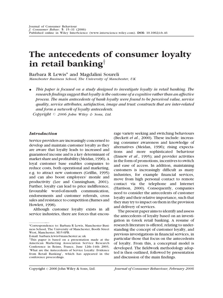 Journal Of Consumer Behaviour: Vol 22, No 5 – BLGQMG