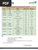 IGCSE I - Date Sheet & Syllabus Final Exams May 2022