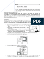 Instructiuni Termostat