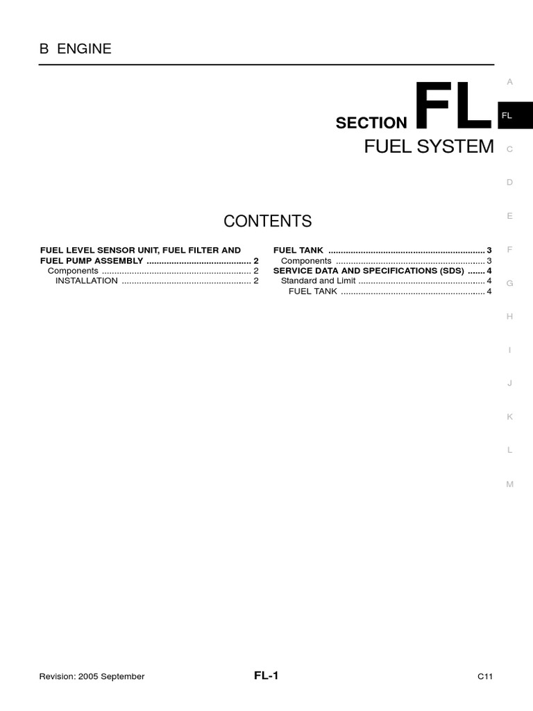 FL - Fuel System | PDF | Equipment | Vehicles